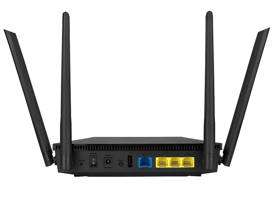 Роутер Asus RT-AX1800U, Black, WiFi 6 (2.4GHz до 574 MB/s / 5GHz до 1201 MB/s), 3xGLan, 1xGWan, 1xUSB2.0, 4 зовнішніх антен - фото 3