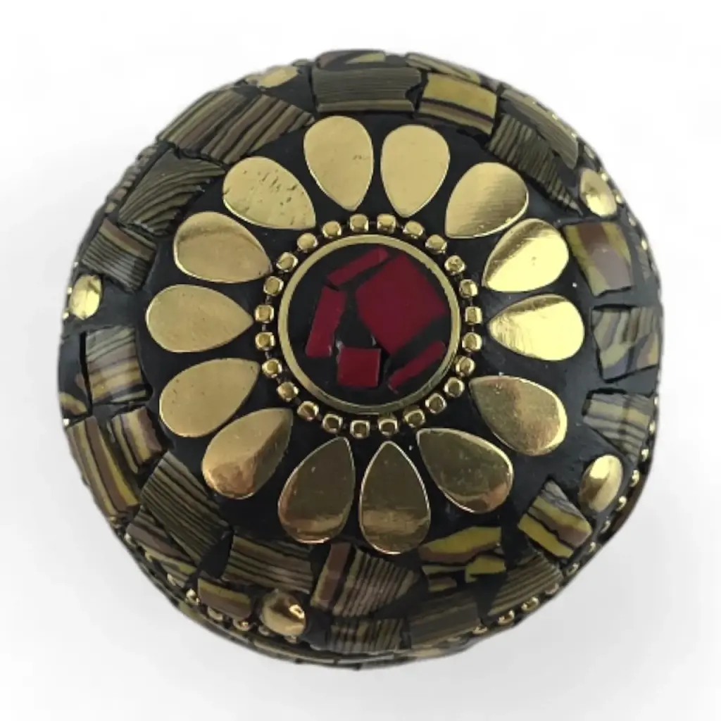 Скринька металева з коралами 3.2х4.7 см - фото 4