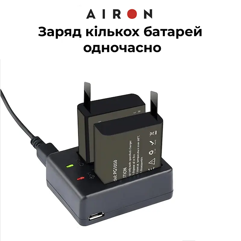 Набір тактичний: екшн-камера AIRON ProCam 7 Black з аксесуарами - фото 10