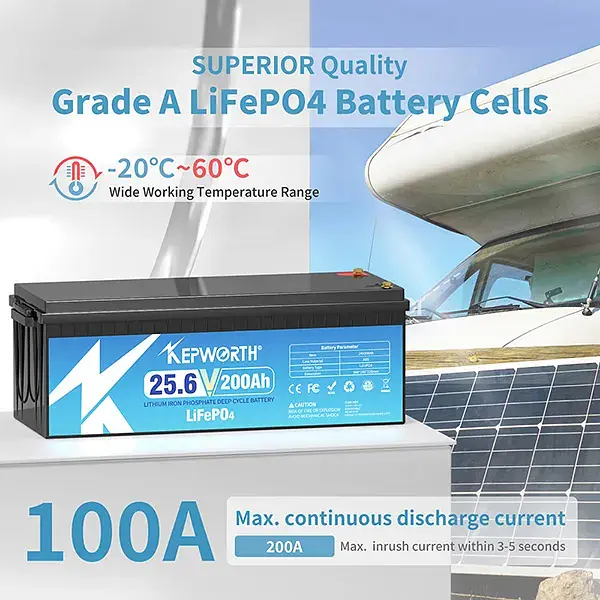 Акумулятор Kepworth LiFePO4 24V 25.6V/200Ah/5120Wh [KW-24-200] [125493] - фото 6