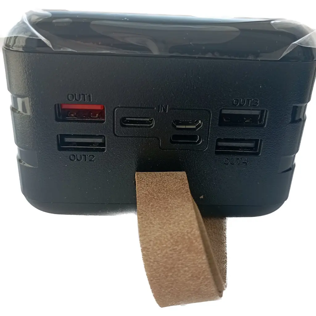 УМБ Power Bank Smart 60000mAh повербанк з екраном та ліхтариком Black (11233-hbr) - фото 3