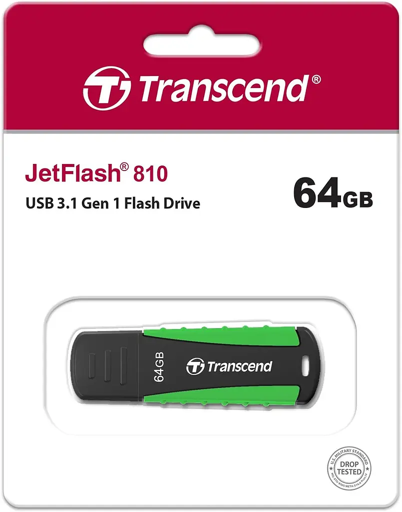 Накопитель 64GB USB 3.1 Type-A JetFlash 810 Rugged Transcend teh0013383 - фото 5