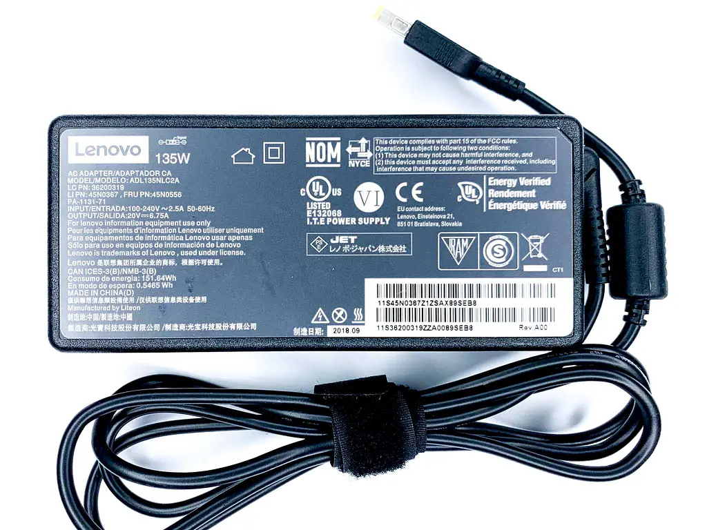 Блок живлення Lenovo 135w 20v (USB+pin) 2Pin - Б/В - фото 2
