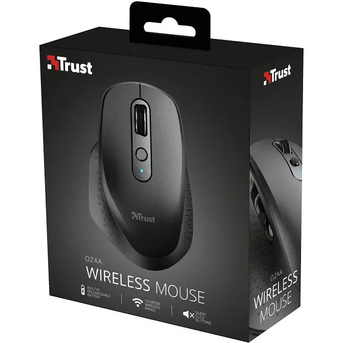 Мышь Trust Ozaa Rechargeable Wireless Black [23812] [93104] - фото 6
