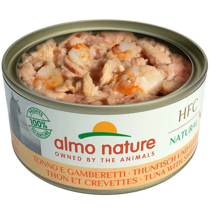 Влажный корм для кошек Almo Nature HFC Cat Natural с тунцом и креветками 150 г - фото 2