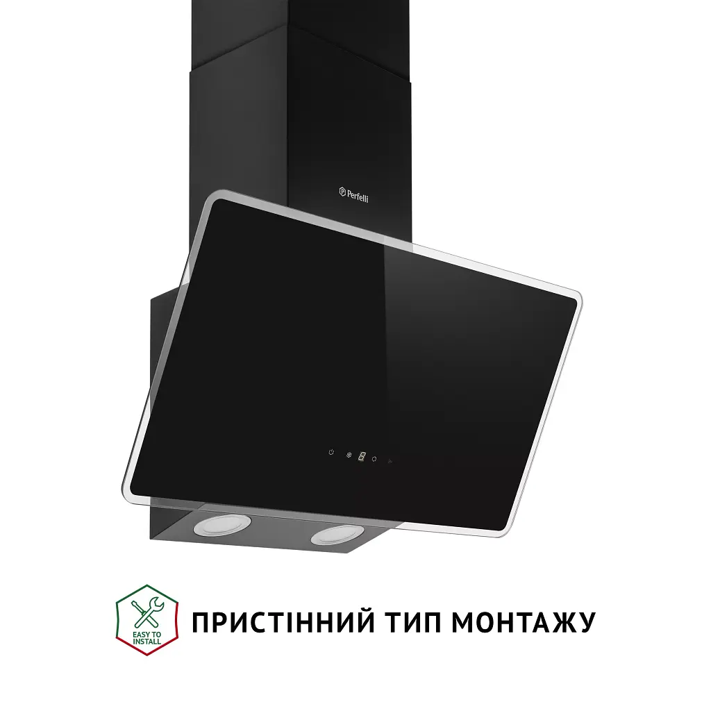 Витяжка декоративна похила Perfelli VICCO 6HSR NERO - фото 2