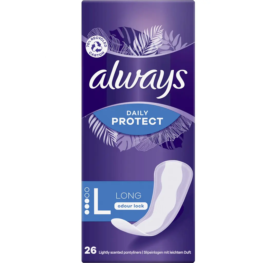 Ежедневная прокладка Always Daily Protect Long Нейтрализация запаха 26 шт. - фото 2