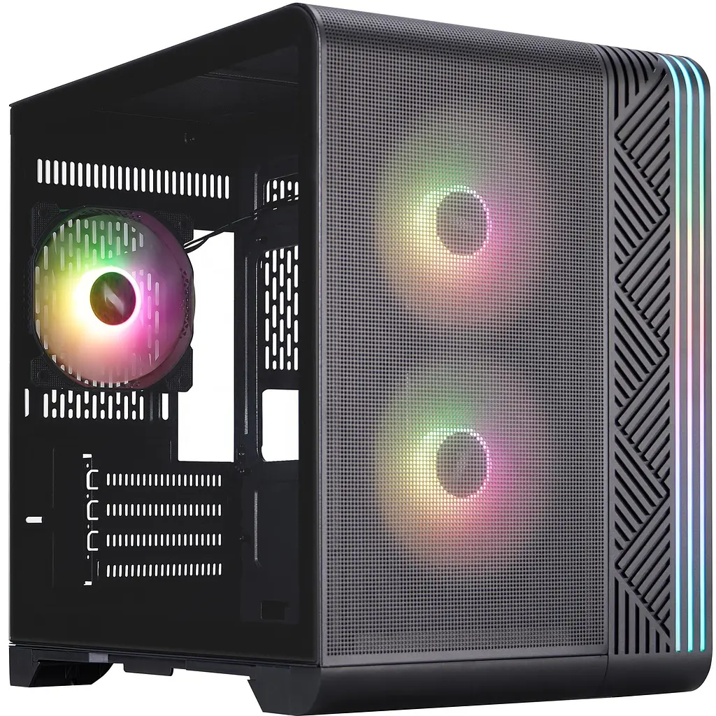 Корпус 1stPlayer VT5-BK-3F7 Black (VT5-BK-3F7)