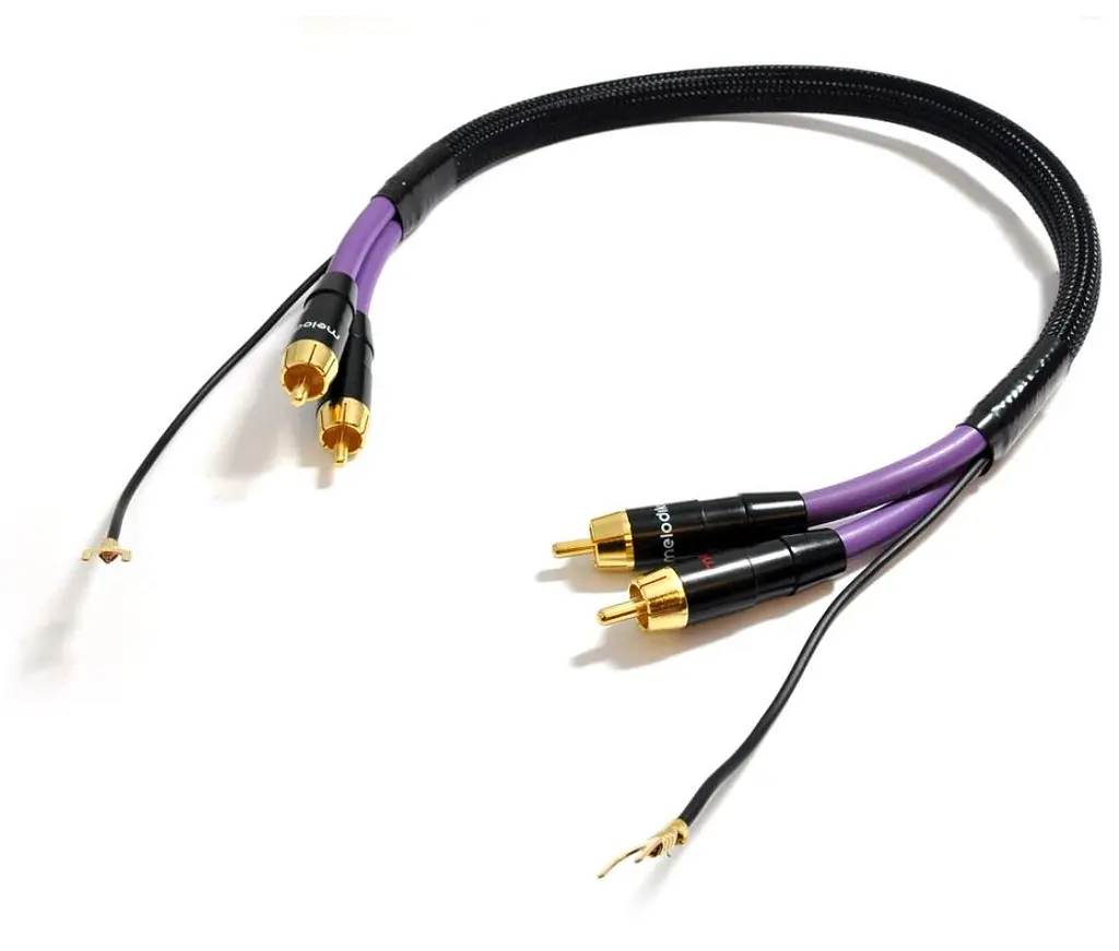 Аналоговий фоно-кабель для програвачів вінілу 2xRCA-2xRCA Melodika MDPH-15 PHONO Cable 1.5m - фото 2