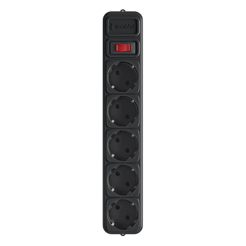 Мережевий фільтр Gembird Power Cube 5 розеток 1,8m Black (SPG5-G-6B)
