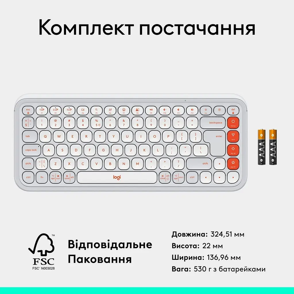 Клавіатура Logitech Pop Icon Keys Off-White (920-013072) - фото 9