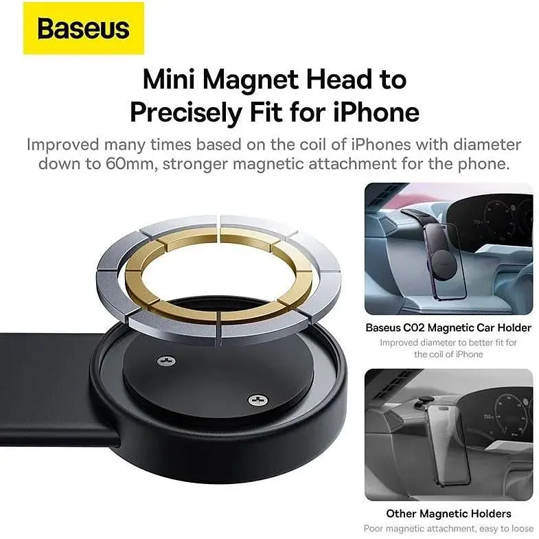 Тримач магнітний Baseus C02 Magnetic Holder для iPhone SUCC000201 - фото 5