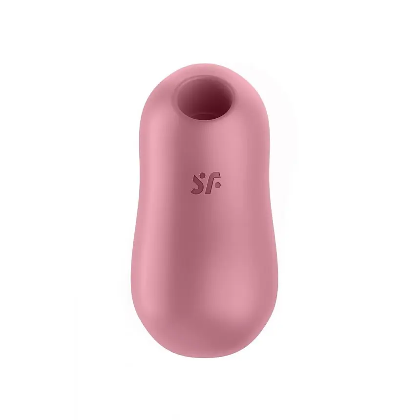 Стимулятор Satisfyer Cotton Candy Light Red Милий вакуумний, 8.6х4.2 см рожевий - фото 5