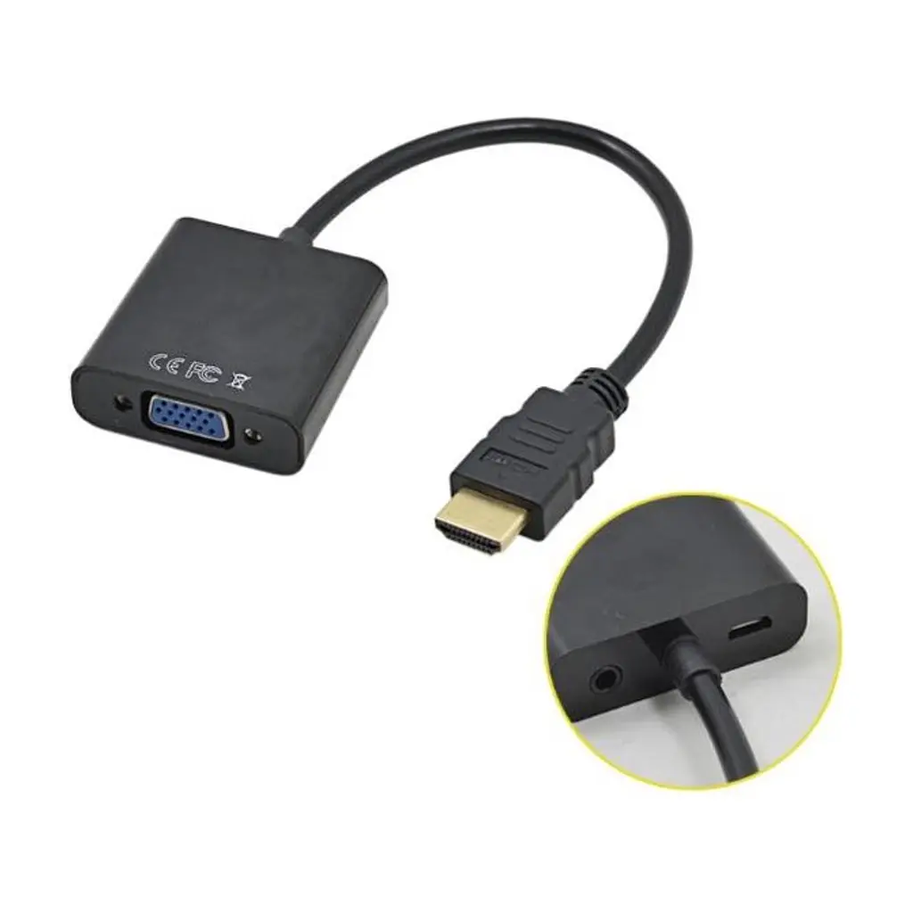 Перехідник ST-Lab HDMI male to VGA F (з кабелями аудіо і живлення від USB) (U-990) - фото 9