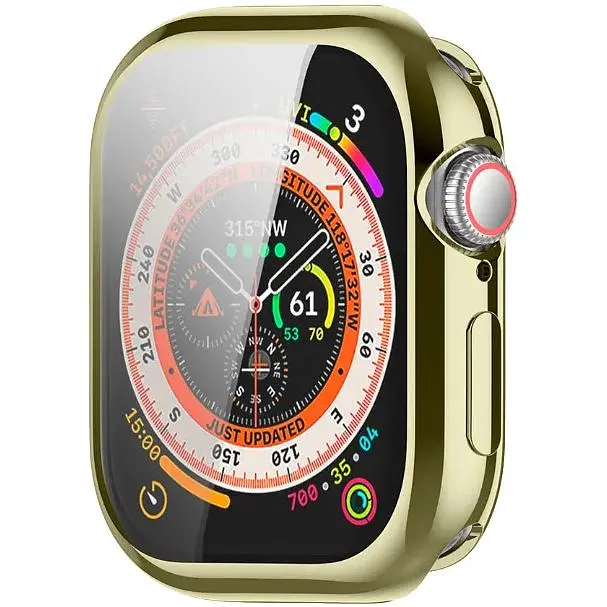 Чохол-накладка DK для Apple Watch 46mm (Series 10) Silicone Face Case (starlight) - фото 3