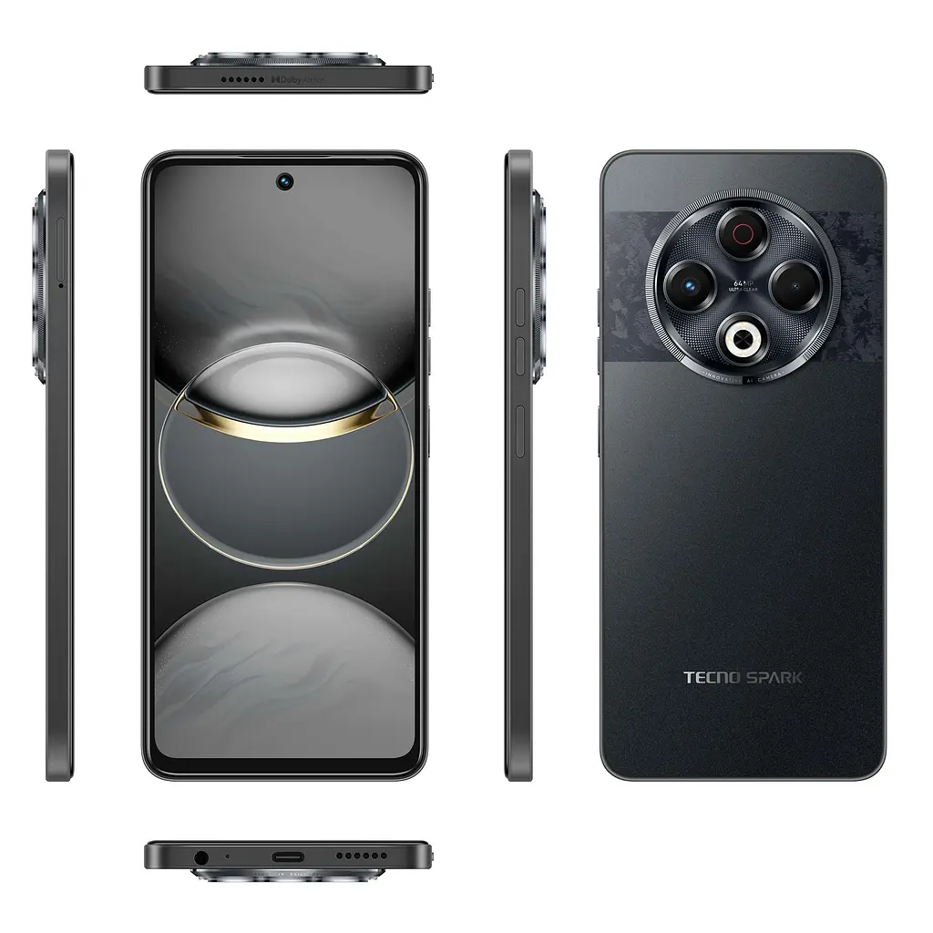 Смартфон Tecno Spark 30 KL6 678" 8/256ГБ 2SIM 5000мА/рік Stellar Shadow - фото 5