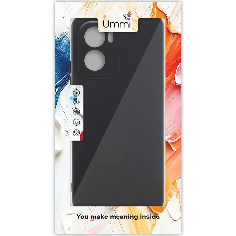 Чохол Silicone Cover Ummi Lakshmi Full Camera (AA) для Motorola Moto G05 / E15 4G Чорний / Black - фото 2