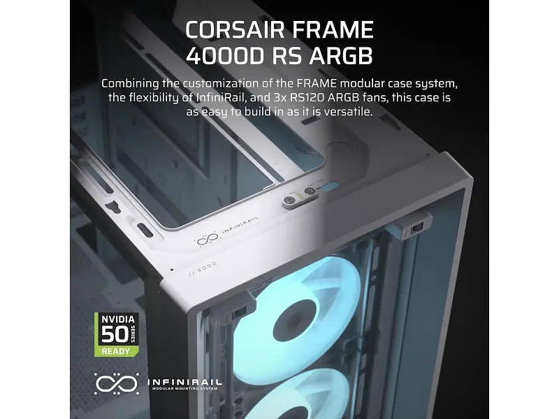 Корпус Corsair FRAME 4000D RS ARGB (CC-9011297-WW) - фото 2