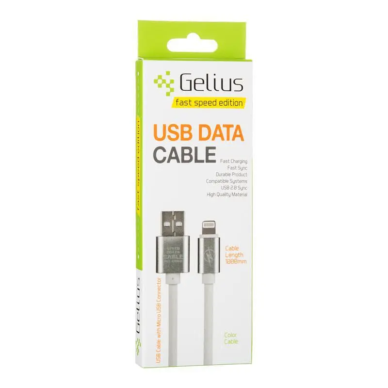 USB кабель Gelius Fast Speed Series 3.1 A Black Lightning - фото 3