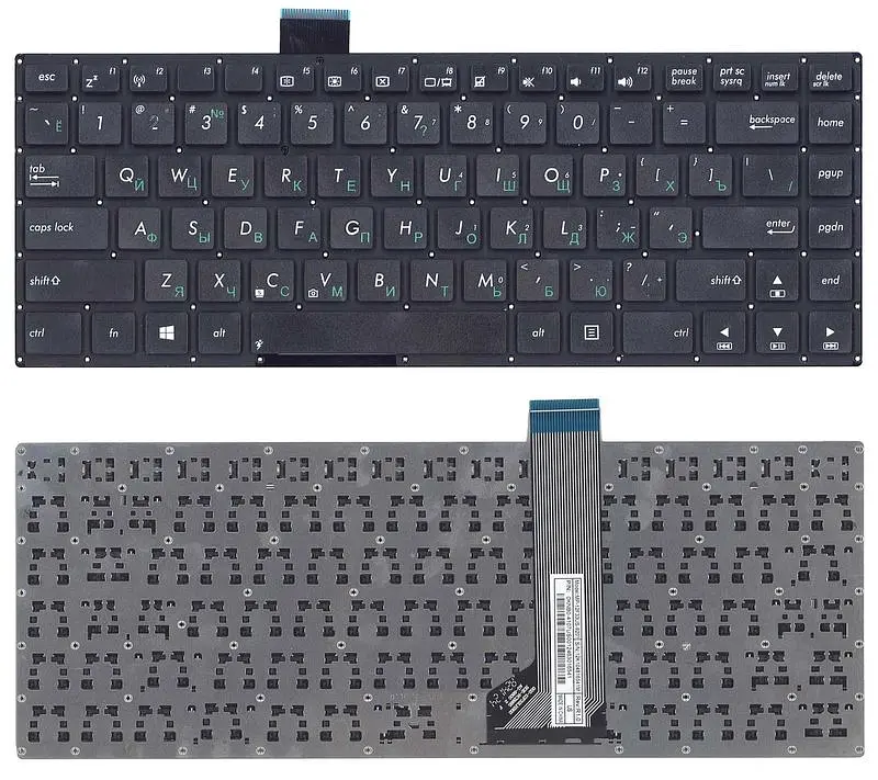 Клавіатура для ноутбука Asus VivoBook (S400CA, S451, S401) Black, (No Frame) - фото 3