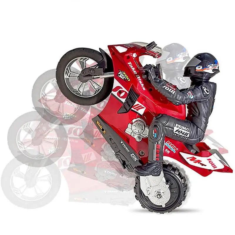 Мотоцикл на радиоуправлении Motorcycle Stunt Drift six-axis Gyroscope Red - фото 8