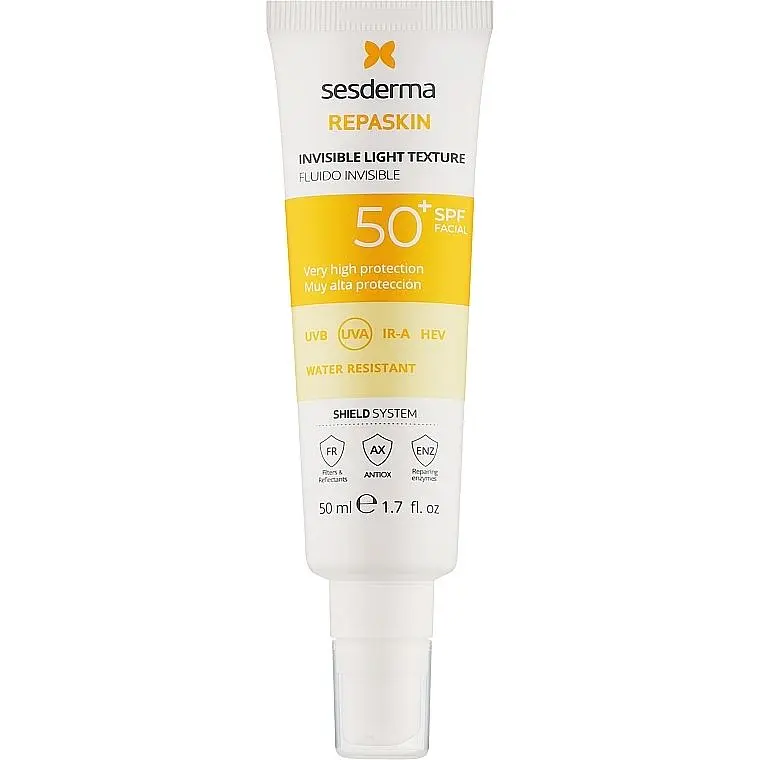 Сонцезахисний засіб для обличчя Sesderma Repaskin Invisible Light Texture 50 SPF надлегкий 50 мл - фото 2