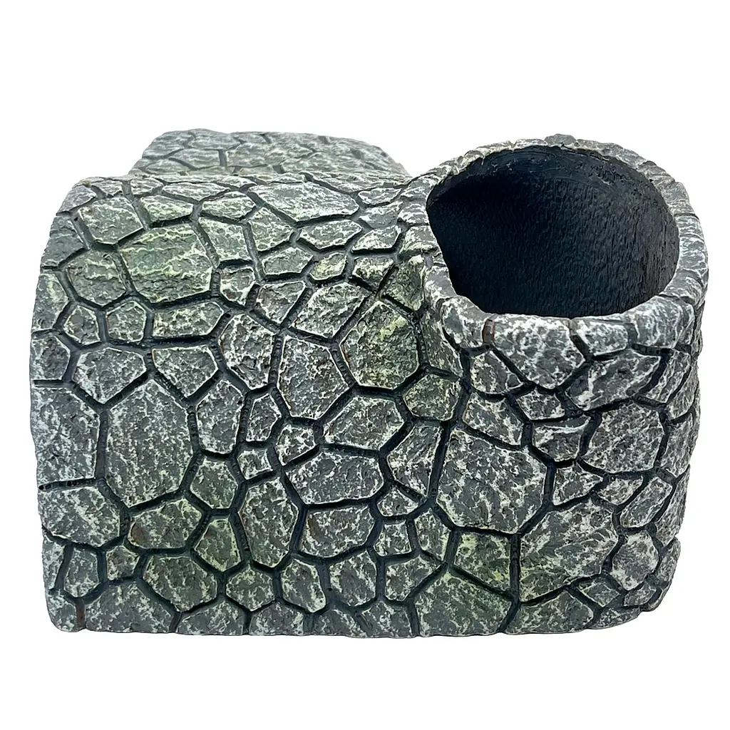 Декорація Hobby Cracked Rock Cave 2 19x14x8 см для акваріума і тераріуму (41793) - фото 3