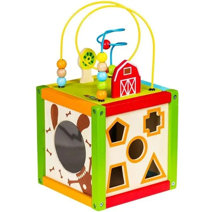 Бизикуб Ecotoys деревянный (1004) - фото 2