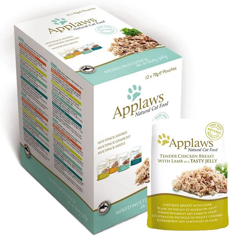Набір павучів для котів Applaws Mixed Selection in Jelly, 12х70 г