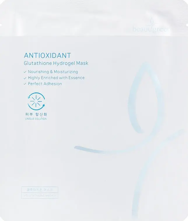 Маска для обличчя з глутаїном 30 мл BeauuGreen Antioxidant Glutathione Hydrogel Mask