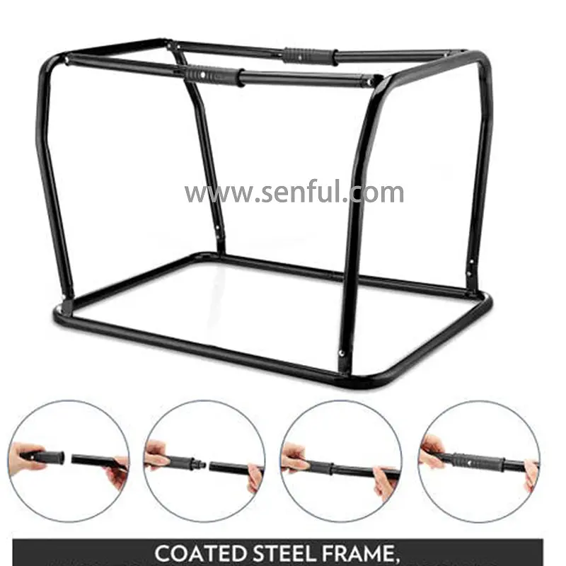 М'яка клітка для собак SenFul Pet Soft Crate з флісовим килимком та чохлом, сіро-бежева - фото 5