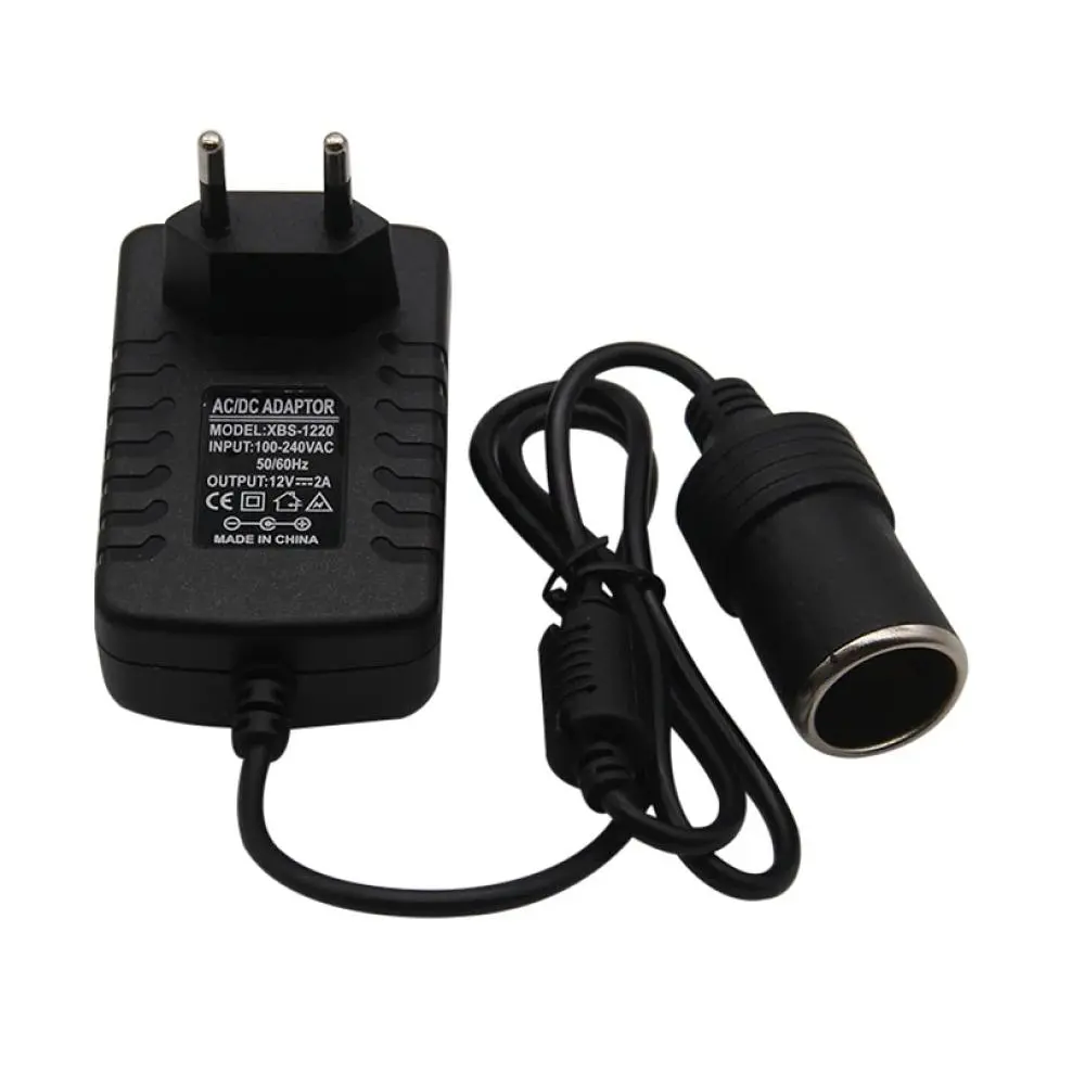Перехідник розетка Wuw 220V на прикурювач 24W 12V/2A 1 м Black (31681_2907798)
