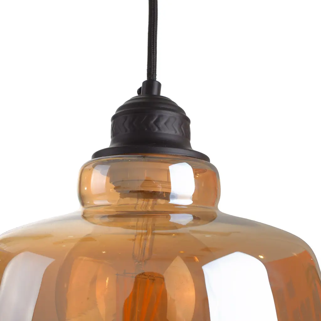 Люстра подвесная Brille Е27 60W BK (BL-665S/1) - фото 5