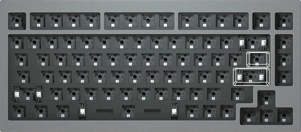 Клавіатура Keychron Q1 QMK Hot-Swappable Gateron Phantom Red RGB Knob Navy (Q1O1_KEYCHRON) - фото 2