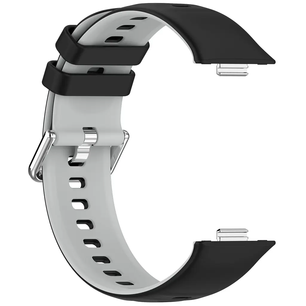 Ремінець ArmorStandart для Huawei Watch Fit 3 / 4 / 4 Pro Black Grey (ARM89072) - фото 4