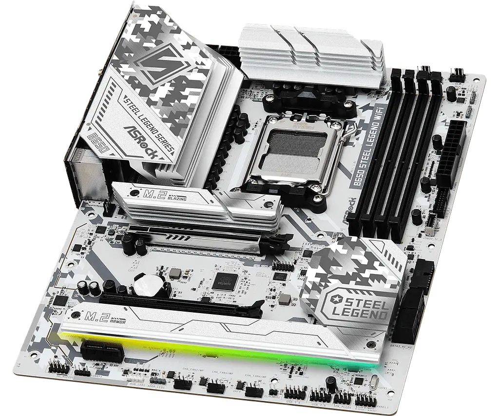 Материнська плата ASRock B650 Steel Legend Wi-Fi Socket AM5 (B650 STEEL LEGEND WIFI) - фото 2