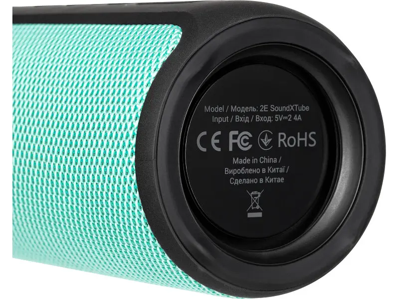 Портативна акустика 2E SoundXTube TWS MP3 Wireless Waterproof turquoise (-BSSXTWTQ) - фото 4