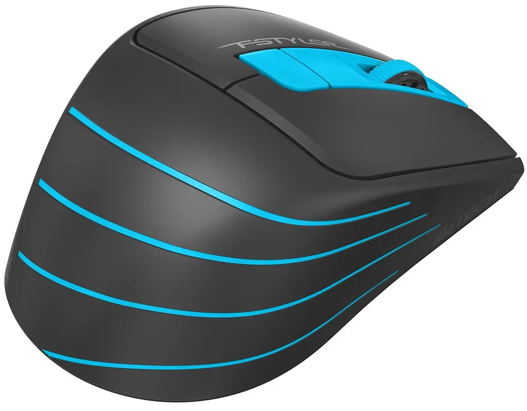 Миша A4Tech Fstyler FG30S Black/Blue - фото 3