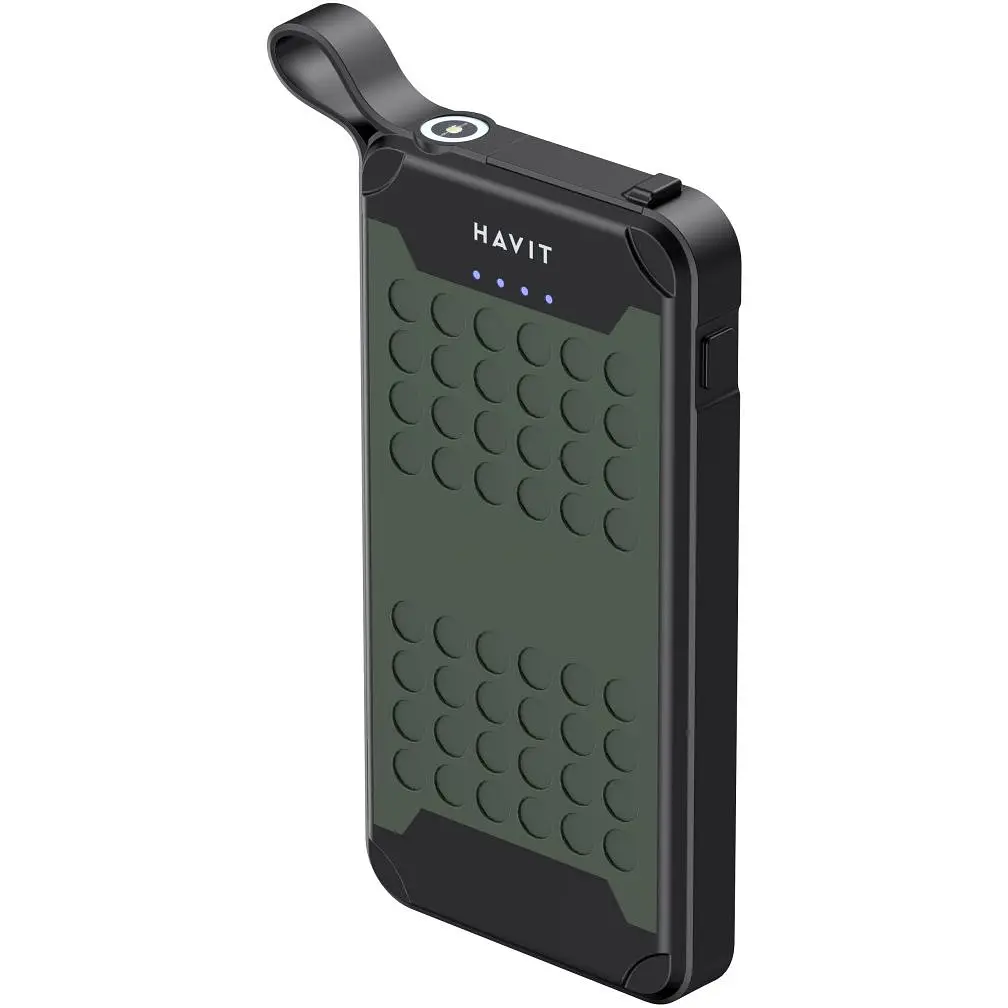 Защищенный повербанк Havit FS214 IP67 Green 10000 mAh (HV-FS214) - фото 3