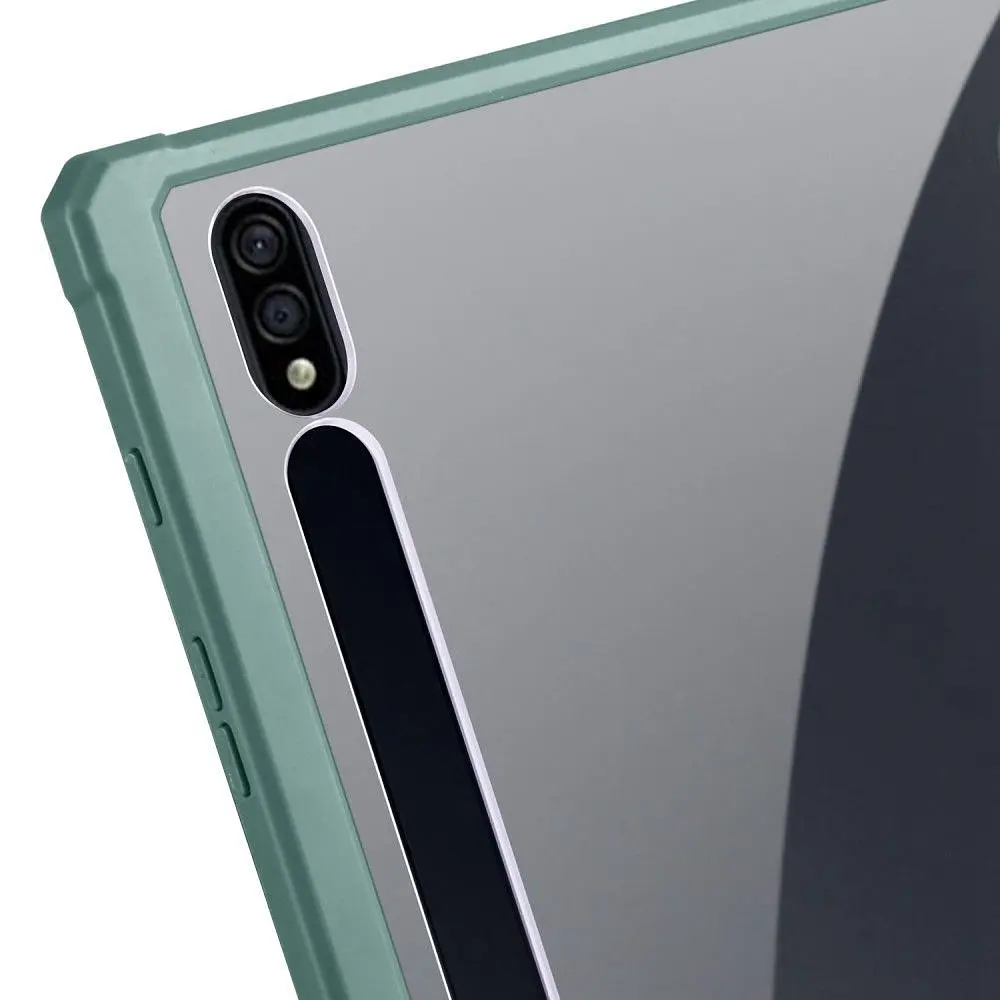 Чехол TPUCristal SlimTPU Spen holder Samsung Galaxy Tab S9 Plus/S9+ FE/S10+ 12.4 Темно-зеленый - фото 6