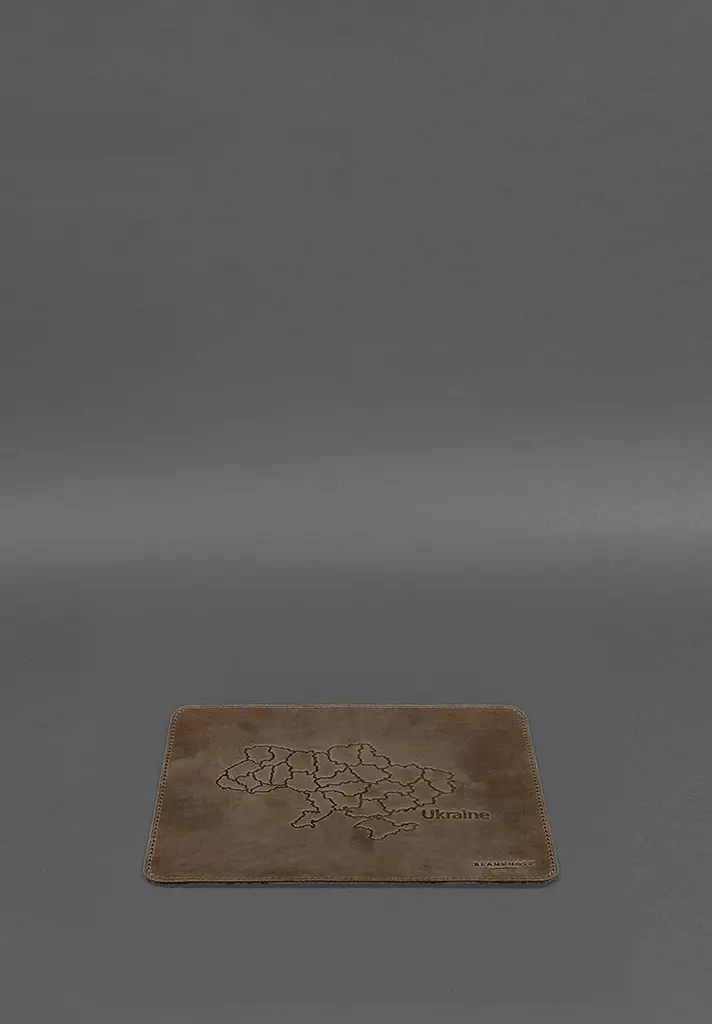 Коврик для мышки из натуральной кожи 1.0 темно-коричневый Crazy Horse - фото 4