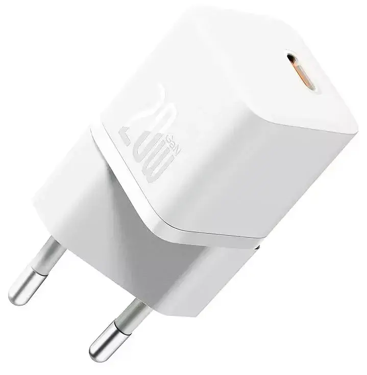 Мережевий зарядний пристрій Baseus GaN5 Fast Charger (Xiaomini) Type-C 20 W + Cable Type-C to Type-C P10110900213-01 White - фото 4