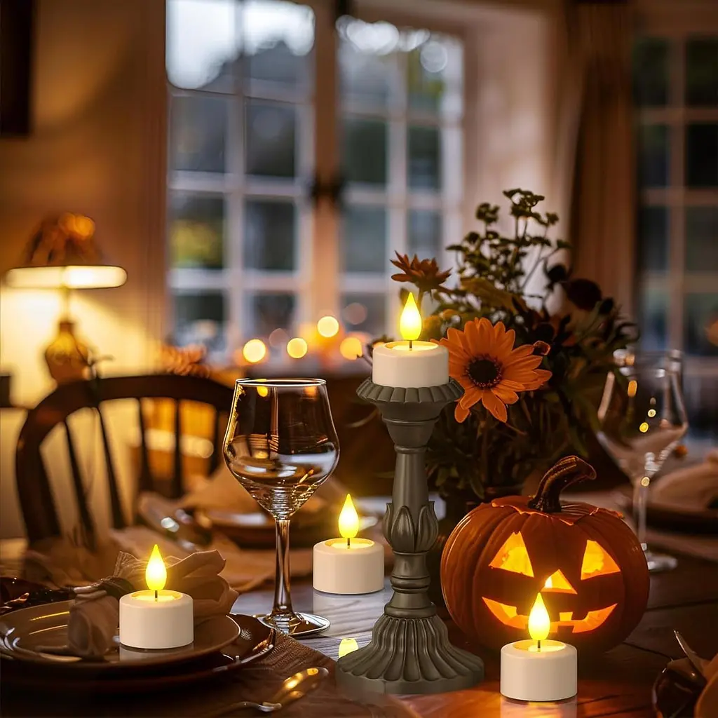 Акумуляторні LED-свічки Yme Tea Lights 12 шт з пультом і таймером - фото 8