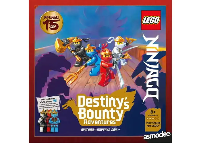 Настільна гра Lord of Boards Lego: Ninjago - Пригоди "Дарунка долі" (LEGO: NINJAGO - Destiny's Bounty Adventures) (укр.) (LOB2608UA) - фото 2