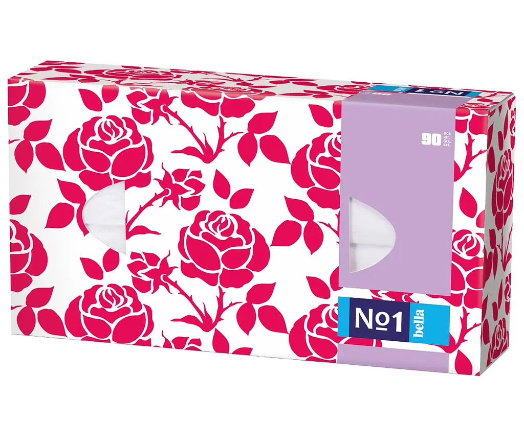 Серветки косметичні Bella №1 Орнамент, в асортименті, 90 шт. - фото 2