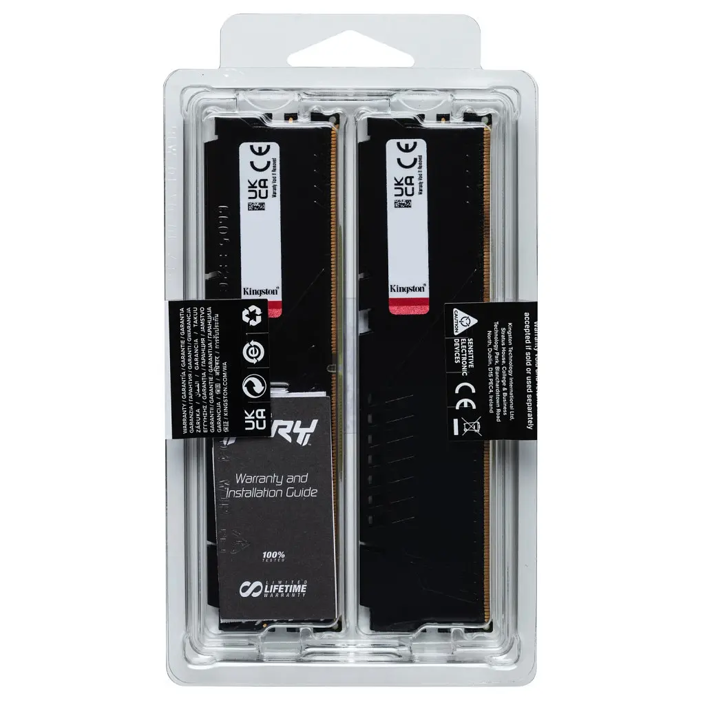 Модуль пам'яті для комп'ютера DDR5 16GB (2x8GB) 6000 MHz Beast Kingston Fury (ex.HyperX) (KF560C36BBEK2-16) - фото 6