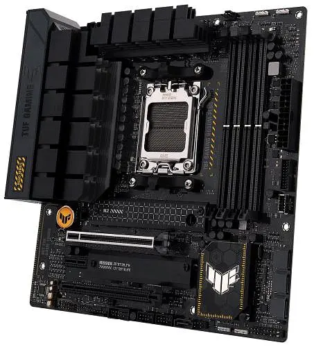 Материнская плата AM5 Asus TUF GAMING B650-PLUS WIFI, B650, 4xDDR5, Int.Video (CPU), 4xSATA3, 2xM.2, 2xPCI-E 4.0 16x, 1xPCI-E 4.0 1x, Real. 6, Bluetooth 5.2, 6xUSB3.2/6xUSB2.0, HDMI/DP, MicroATX - фото 4