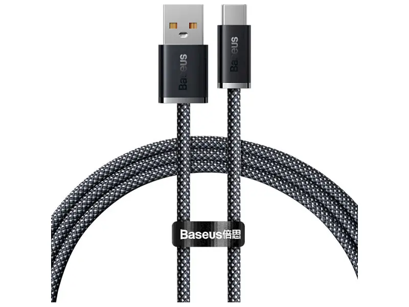 Кабель BASEUS Fast Charging Data Cable USB to Type-C 100W 1m Slate Gray (CALD000616)