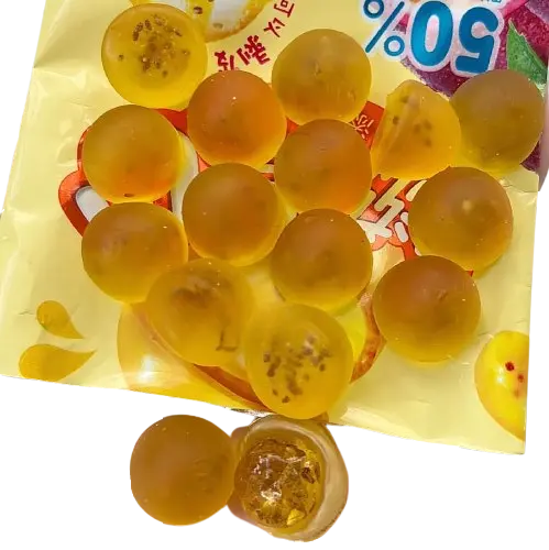 Китайські жувальні цукерки Orion Peelable Passion Fruit Flavor Gummy Candy Маракуя 17г - фото 4