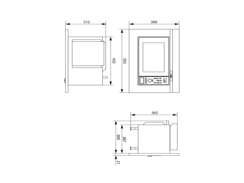 Встраиваемая микроволновая печь Hansa AMGB20E2GB - фото 2